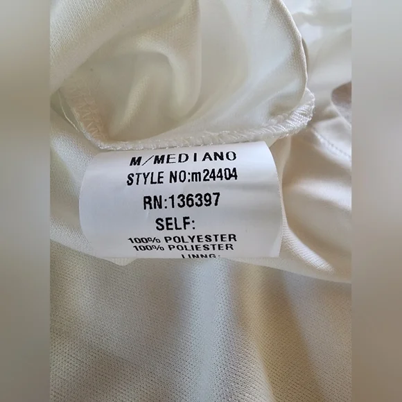 Maniju Ivory Sleeveless Fit and Flare Dress Size M - Picture 2 of 13